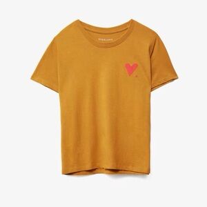 NWOT Everlane Cotton Box Cut Heart Tee